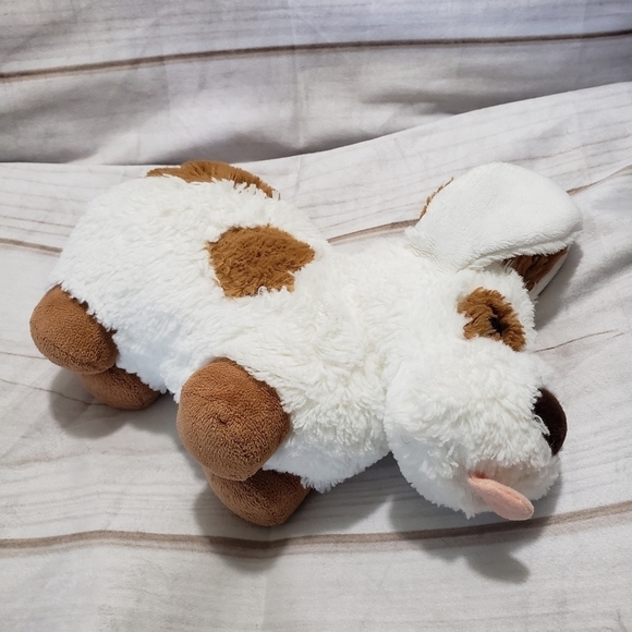 Animal Fair Chonky White Brown Puppy Dog 10" Plush Stuffed Animal Soft Squishy - Picture 5 of 9